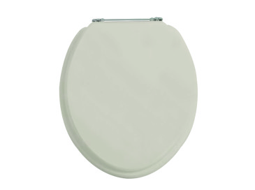 Toilet Seat Chrome Standard Hinge Ivory Lace