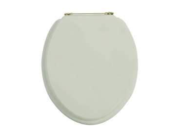 Toilet Seat Vintage Gold Standard Hinge Ivory Lace