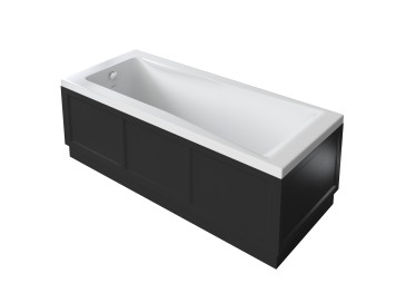Caversham 1700mm Bath Panel Black