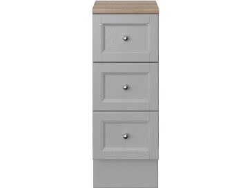 Caversham 300mm 3 Drawer Base Unit Dove Grey