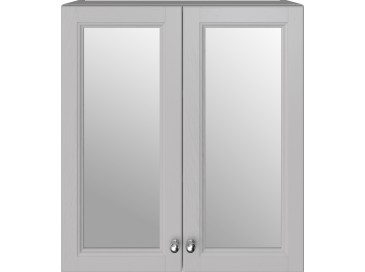 Caversham 600mm Mirrored Wall Unit Dove Grey