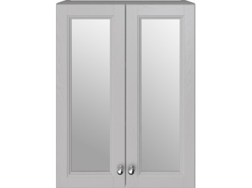 Caversham 500mm Mirrored Wall Unit Dove Grey