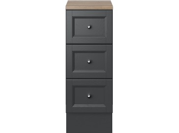 Caversham 300mm 3 Drawer Base Unit Graphite