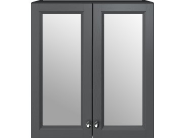 Caversham 600mm Mirrored Wall Unit Graphite