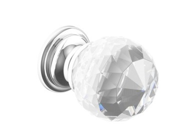 Crystal & Chrome Door Knob