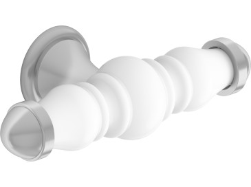 White Ceramic & Stainless Steel T-Bar