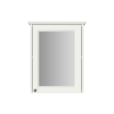 Caversham Single Door Mirror Wall Cabinet - Chantilly