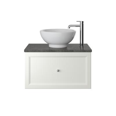 Caversham 700mm Wall Hung One Drawer Vanity - Chantilly