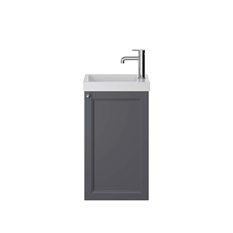 Caversham 400mm Wall Hung Cloakroom Unit - Graphite