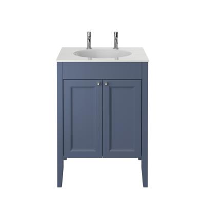 Caversham 400mm Freestanding Cloakroom Unit - Maritime Blue