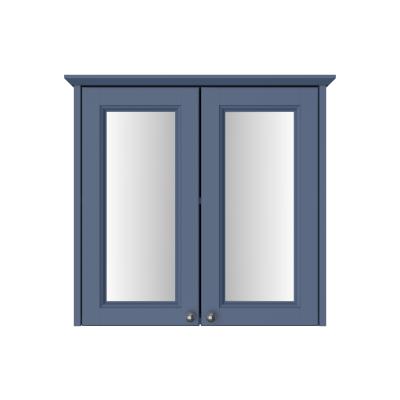 Caversham Double Door Mirror Wall Cabinet - Maritime Blue