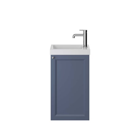 Caversham 400mm Wall Hung Cloakroom Unit - Maritime Blue