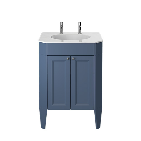 Caversham Freestanding Granley Vanity Unit - Maritime Blue