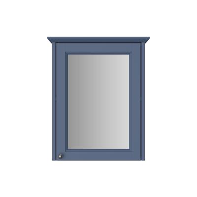 Caversham Single Door Mirror Wall Cabinet - Maritime Blue