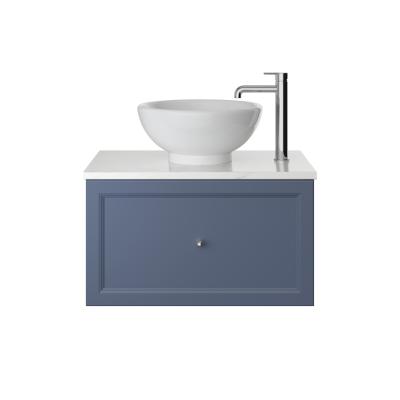 Caversham 700mm Wall Hung One Drawer Vanity - Maritime Blue