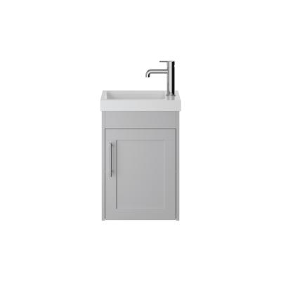 Lynton 400mm Cloakroom Unit Wall Hung - Dove Grey