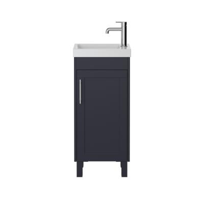 Lynton 400mm Cloakroom Unit Floorstanding - Midnight Blue