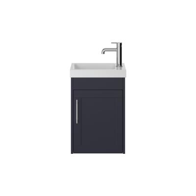 Lynton 400mm Cloakroom Unit Wall Hung - Midnight Blue