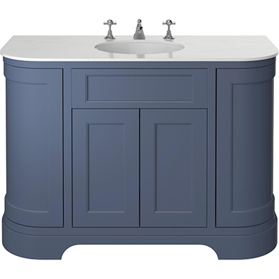 Wilton 1200mm Curved Single - Maritime Blue