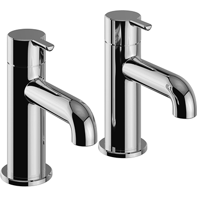 Dartmouth Bath Pillar Taps Chrome