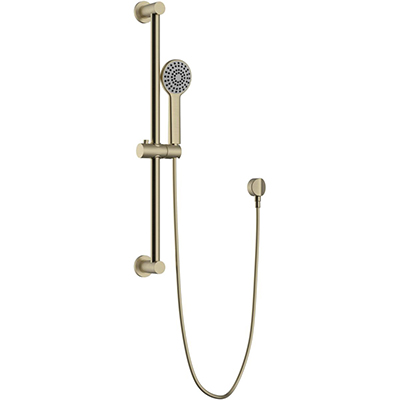 Shower Kit with Riser Rail Brushed Brass