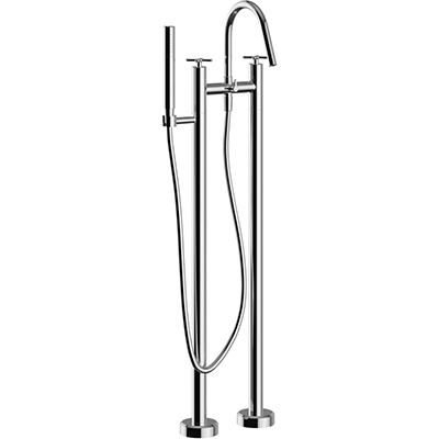 Salcombe Floor Standing BSM Chrome