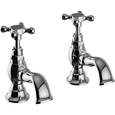 Trinity Basin Pillar Taps Chrome